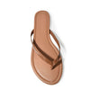 Wild Diva Classic Faux Patent Strap Leather Almond Toe Flip Flop Thong Sandals