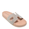 MATTY-223A Cutout Rhinestone Slip On Slide Sandals