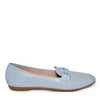 ELLIS-01 Classic Almond Toe Metal Hardware Loafer Flats