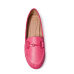 ELLIS-01 Classic Almond Toe Metal Hardware Loafer Flats