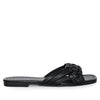 IRA-16 Woven Square Toe Slide Flat Sandals