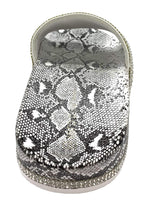 Wild Diva Women's Slides Rhinestone Glitter Sandals