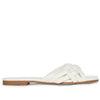 IRA-16 Woven Square Toe Slide Flat Sandals