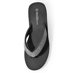 HEATWAVE-01 Retro Platform Wedge Foam Flip Flop Sandals
