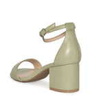 LARINA-29 Open Toe Ankle Strap Low Chunky Block Heel Sandals