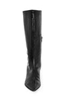 GOSIA-01 Mid-Calf Pointed Toe Kitten Heel Boot
