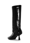 GOSIA-01 Mid-Calf Pointed Toe Kitten Heel Boot