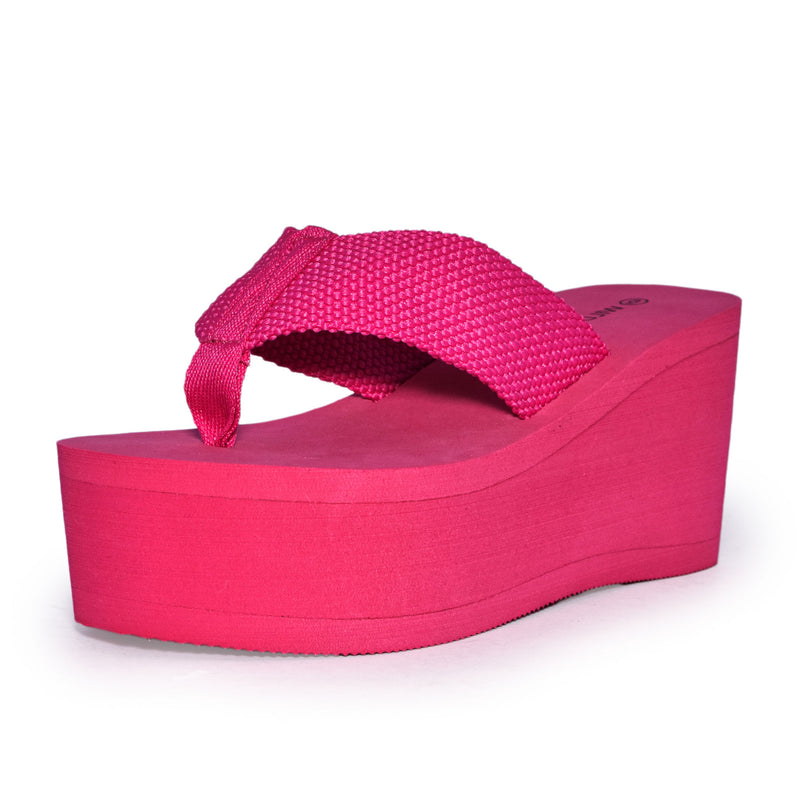HEAT-01 Platform Wedge Flip Flop Sandals