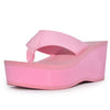 HEAT-01 Platform Wedge Flip Flop Sandals