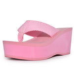 HEAT-01 Platform Wedge Flip Flop Sandals