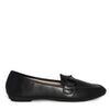 ELLIS-01 Classic Almond Toe Metal Hardware Loafer Flats