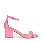 LARINA-29 Open Toe Ankle Strap Low Chunky Block Heel Sandals