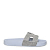 MATTY-223A Cutout Rhinestone Slip On Slide Sandals
