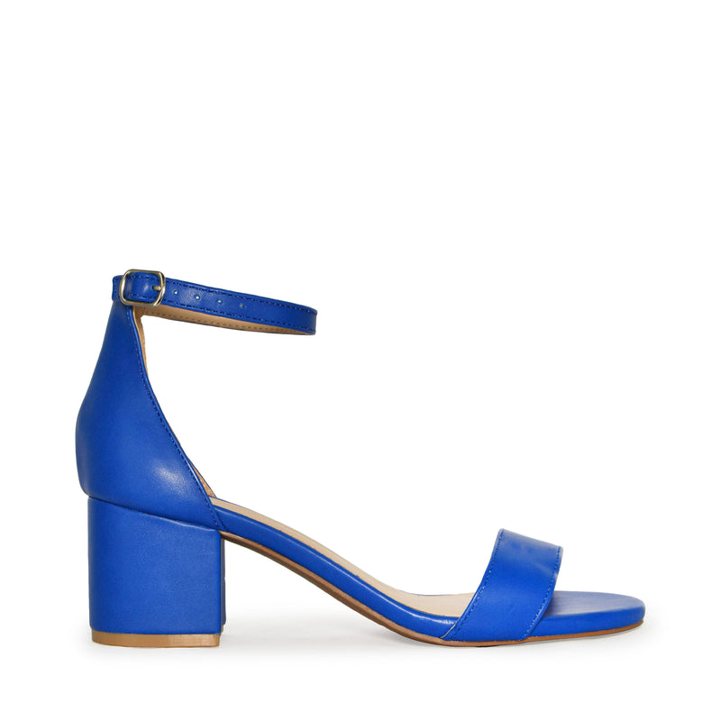 LARINA-29 Open Toe Ankle Strap Low Chunky Block Heel Sandals