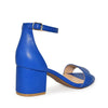 LARINA-29 Open Toe Ankle Strap Low Chunky Block Heel Sandals