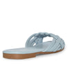 IRA-16 Woven Square Toe Slide Flat Sandals