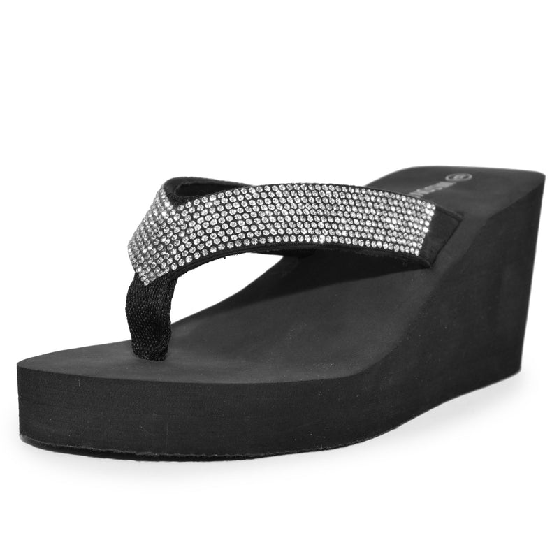 Flip Flops Bling Wedge Shoes Thong Sandal Bling Wedge Flip Flops