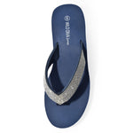 Wild Diva Women's Ultra High 3.5" Platform Wedge Flip Flop Sandals