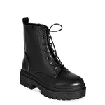 DUBAI-02 Women's Lace Up Platform Lug Sole Combat Boots