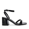 ELDA-25 Patent Strappy Square Toe Low Chunky Block Heel Sandals