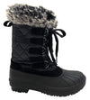 Wild Diva Women's Mid Calf Winter Snow Boots - Warm Faux Fur Boot
