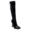 SHAIA-01 Square Toe Structural Knee High Heel Boots