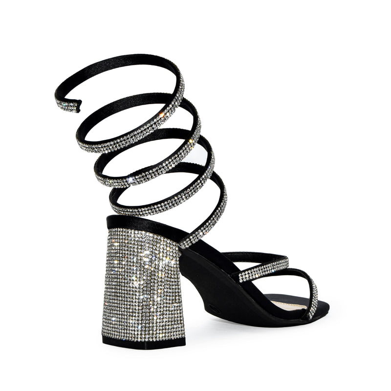 GB Bling-Out Rhinestone Embellished Family Matching Ankle Strap Block Heel  Sandals | Dillard's | Ankle strap block heel, Block heels sandal, Heels