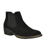 VICTOR-01 Genuine Leather Distressed Almond Toe Chelsea Boots