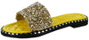 TIA-19 Sparkle Toes Rhinestone Slide Sandals