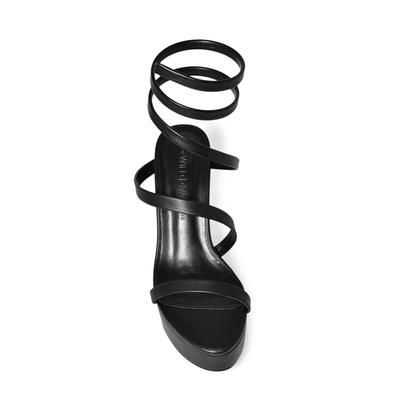 BALI-04 Wrap Around Strappy Ultra High Platform Chunky Block Heel Sandals