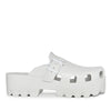 Wild Diva Slip On Buckle Chunky Platform Clog Mules