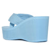 Wild Diva Women's Ultra High 3.5" Platform Wedge Flip Flop Sandals