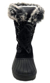 Wild Diva Women's Mid Calf Winter Snow Boots - Warm Faux Fur Boot