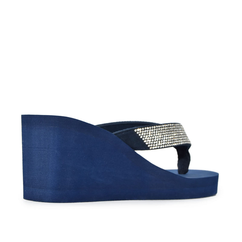 Wild Diva Women's Ultra High 3.5" Platform Wedge Flip Flop Sandals