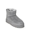JORY-01 Rhinestone Faux Fur Ankle Boots