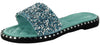 TIA-19 Sparkle Toes Rhinestone Slide Sandals