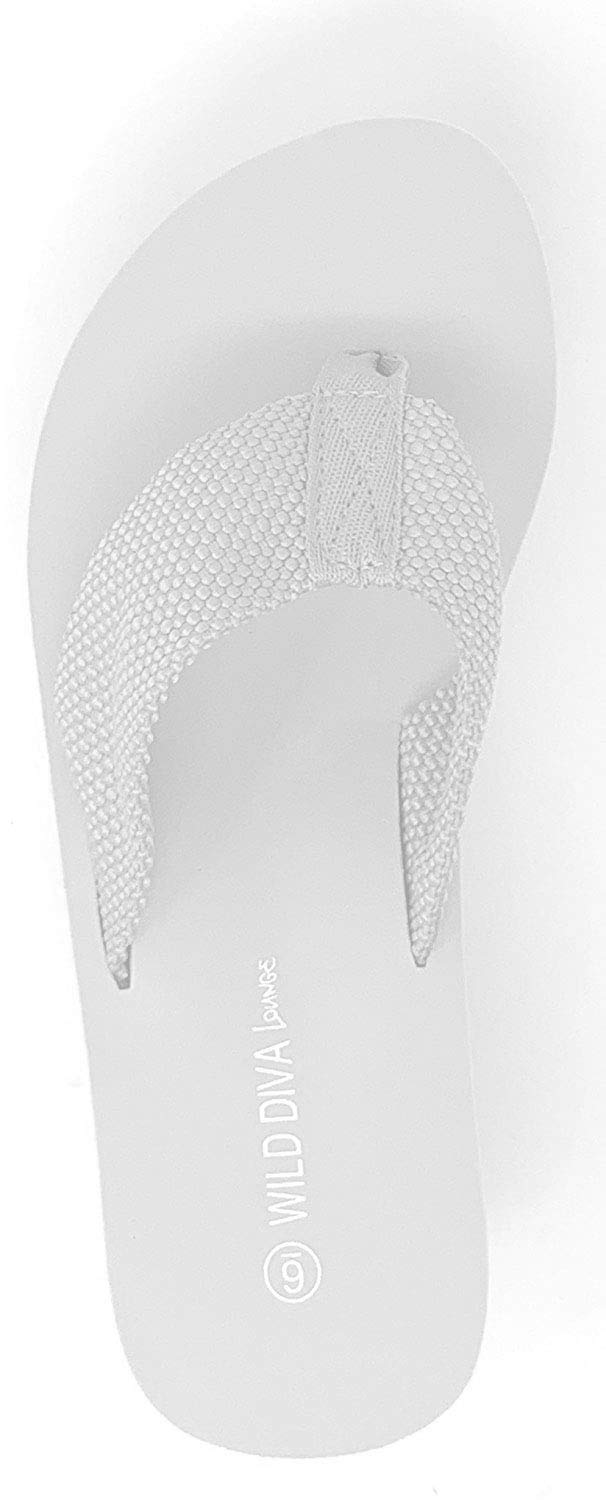 Wild Diva Women's Ultra High 3.5" Platform Wedge Flip Flop Sandals