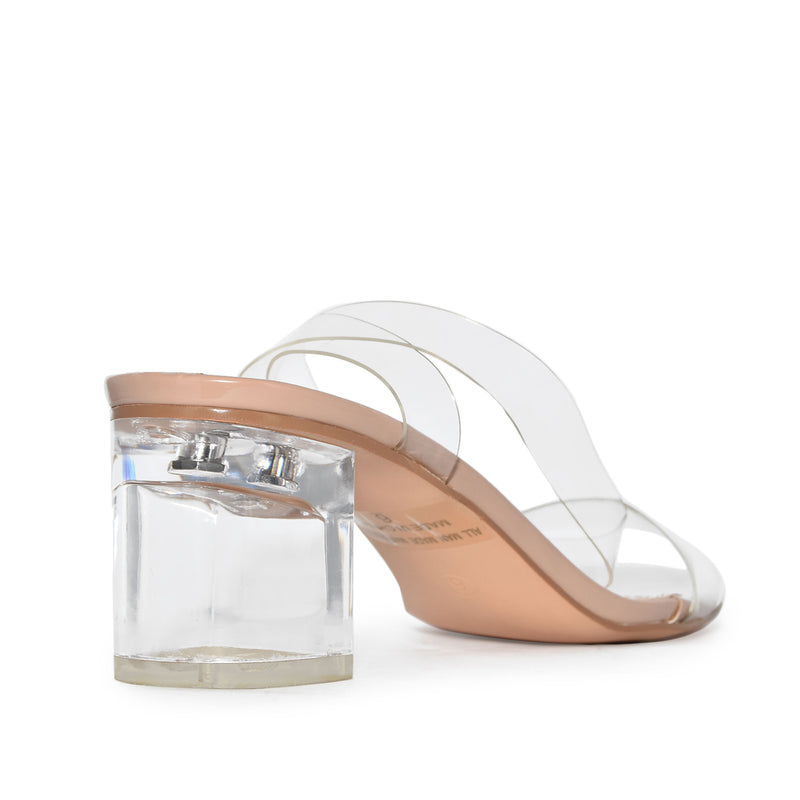 Women's Stiletto Heeled Sandals Fashion Transparent Strap - Temu