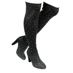 AMAYA-98 RHINESTONE DECOR OVER THE KNEE BOOTS