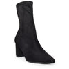 AMIYA-01 Pointed Toe Low Chunky Block Heel Ankle Boots-Black-2