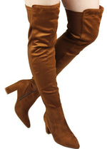 AMIYA-07 CHUNKY HEEL THIGH HIGH OVER THE KNEE BOOTS