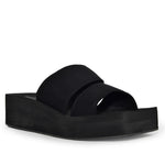 FELICE-01 Double Strap Lycra EVA Platform Square Toe Sandals
