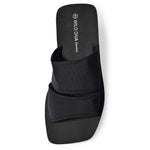 FELICE-01 Double Strap Lycra EVA Platform Square Toe Sandals