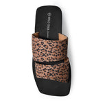 FELICE-01 Double Strap Lycra EVA Platform Square Toe Sandals