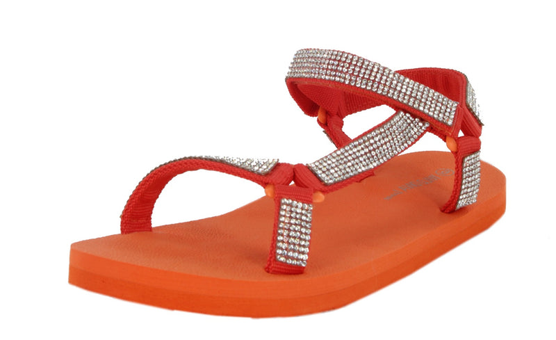 HEART-03  COMFORTABLE RHINESTONE SANDALS