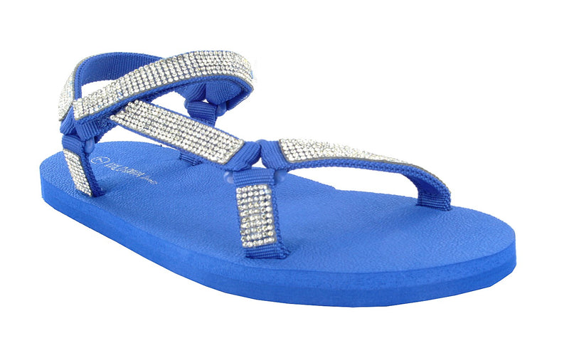 HEART-03 rhinestone flipflops