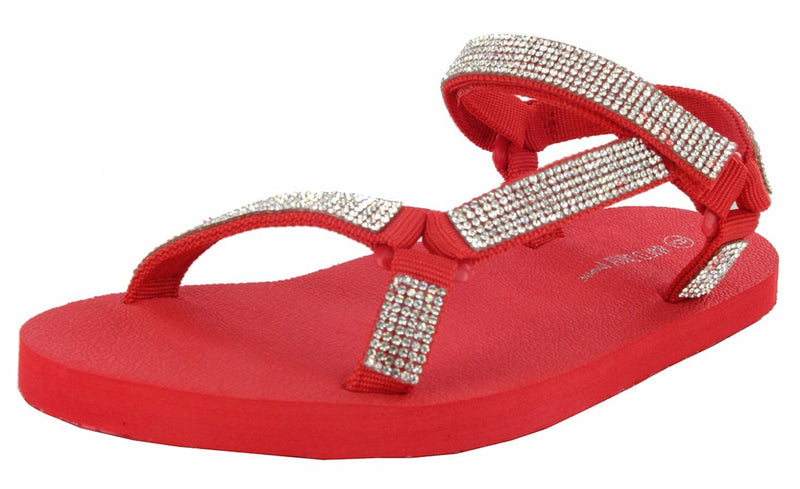 HEART-03  COMFORTABLE RHINESTONE SANDALS