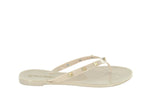 JOANIE-225 FLIP FLOP FLAT STUDDED JELLY SANDALS