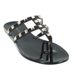 JOANIE-245 DOUBLE-STRAP ANKLE STRAPPY DESIGNER JELLY SANDALS