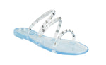 JOANIE-258 FLAT JELLY SLIDES SANDALS